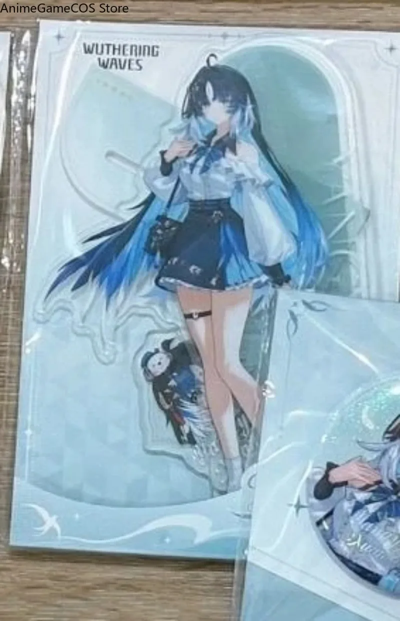 Anime Wuthering Waves Yangyang Xuanling Suisui Acrylic Standee Desktop Ornament Tin Badge Keychain Pendant Birthday Gift view 5