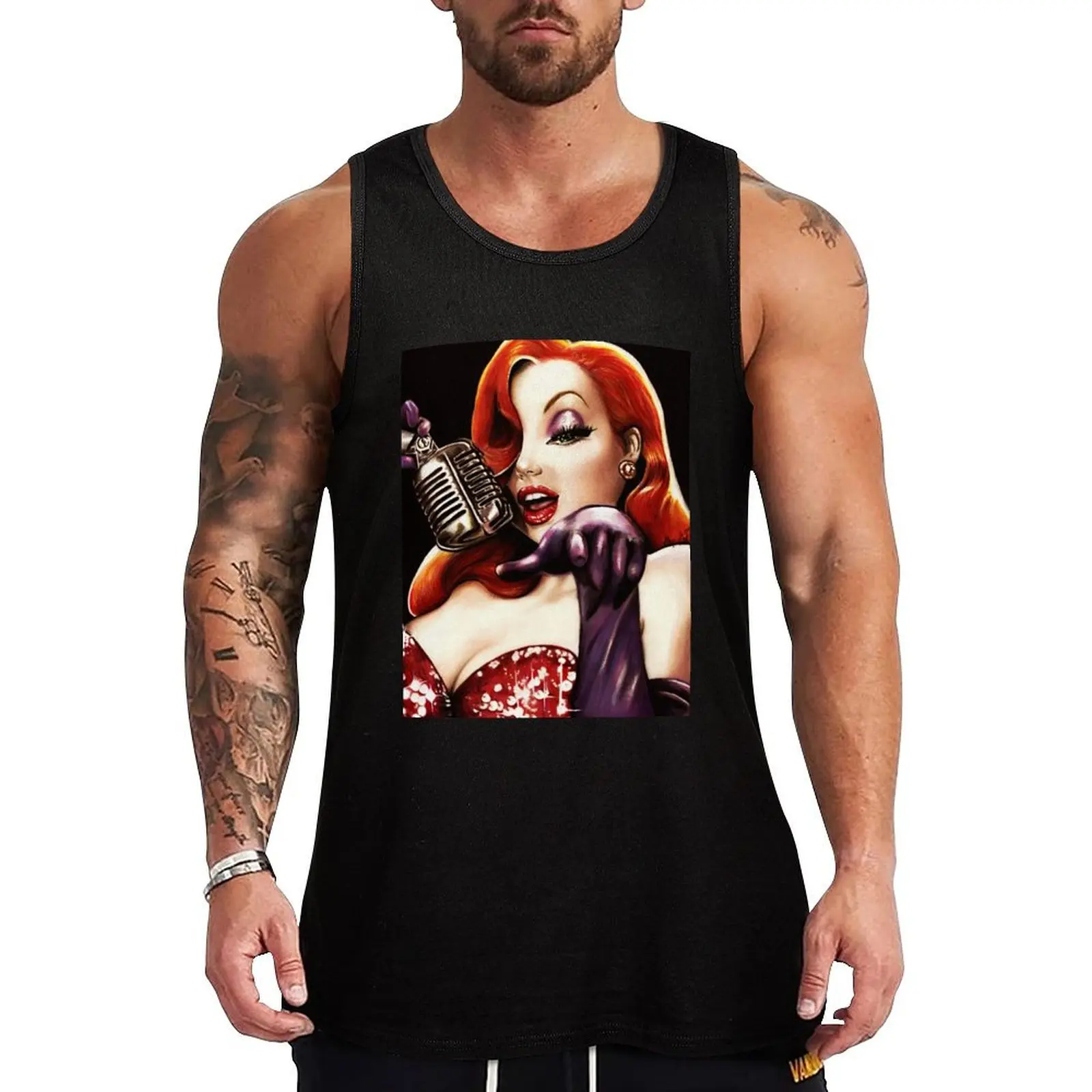 Jessica Rabbit Tank Top Summer Casual Tank Top Loose Fit Breathable Shirt