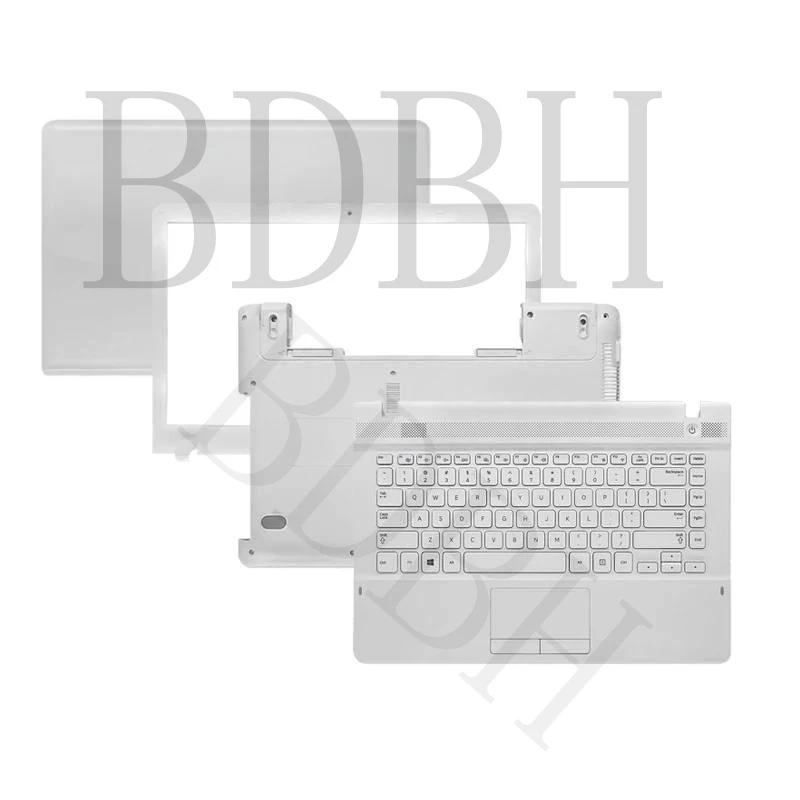 Carcasa Trasera para Portátil Samsung NP300E4E NP270E4E NP275E4V NP271B4E NP2470EV de 14 Pulgadas, Bisel, Reposamanos, Teclado, Carcasa Inferior