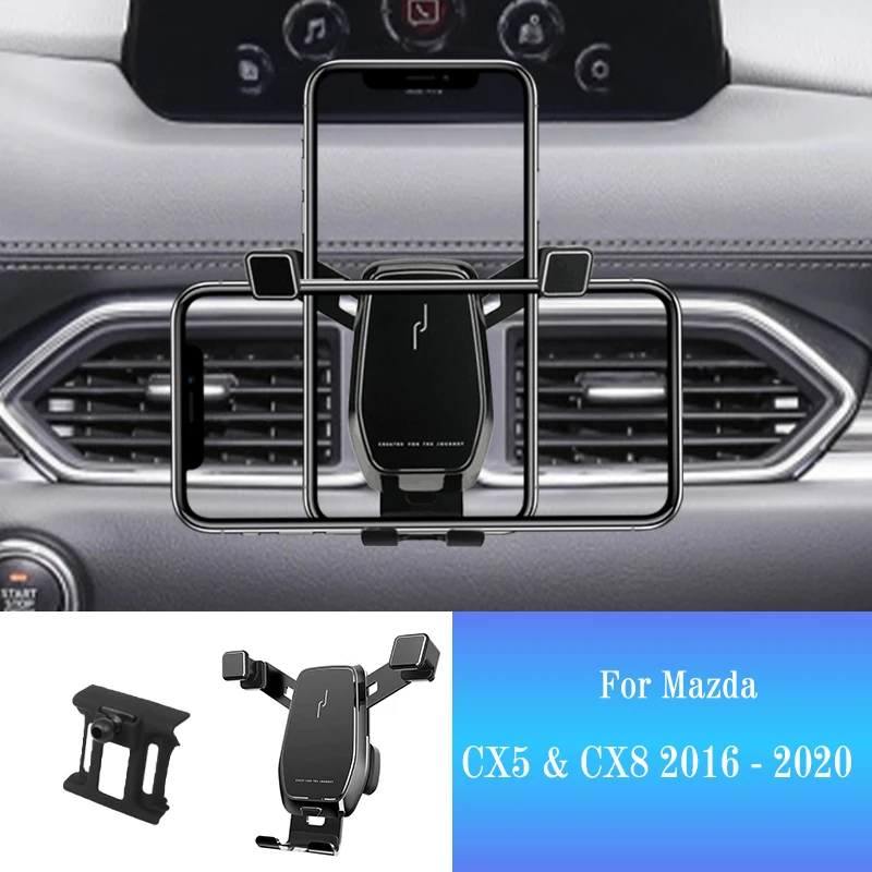 

Car Mobile Phone Holder for Mazda CX5 CX8 CX 5 8 2017-2020 Smartphone Mount Car Styling Bracket GPS Stand Rotatable Support