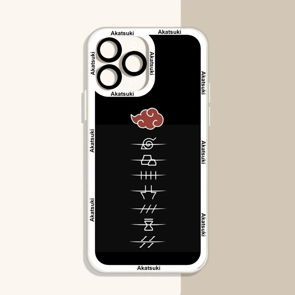 A-Akatsukis-N-Narutos-Logo Phone Case For IPhone 12 11 13 14 Pro Max XR XS Max X Iphone15 15pro 7 8 Plus Case