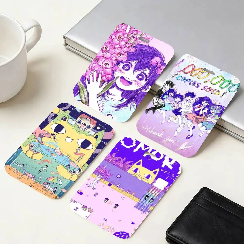 

Держатель для ID-карт и бейджей Omori Game в стиле сюрреалистического психологического аниме, с ремешком на шею, подвеской и брелоком для ключей, для рабочих пропусков