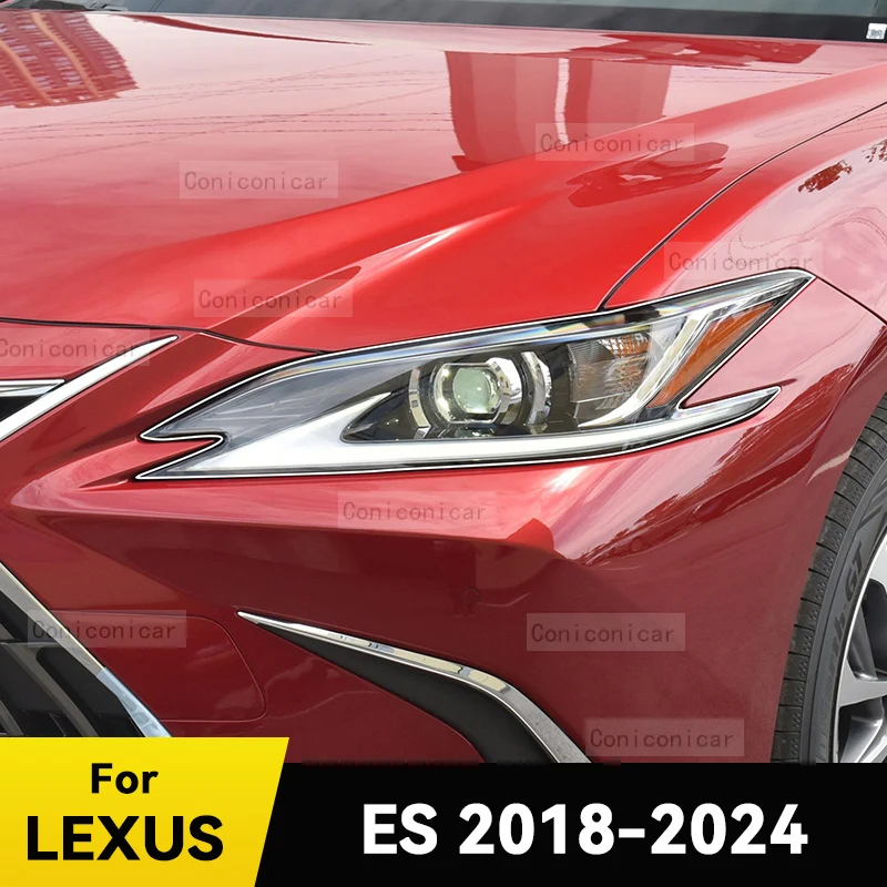 

Для LEXUS ES 2018-2024 2023, защитная пленка для фар автомобиля, передний светильник, прозрачный ТПУ, аксессуары для фар против царапин
