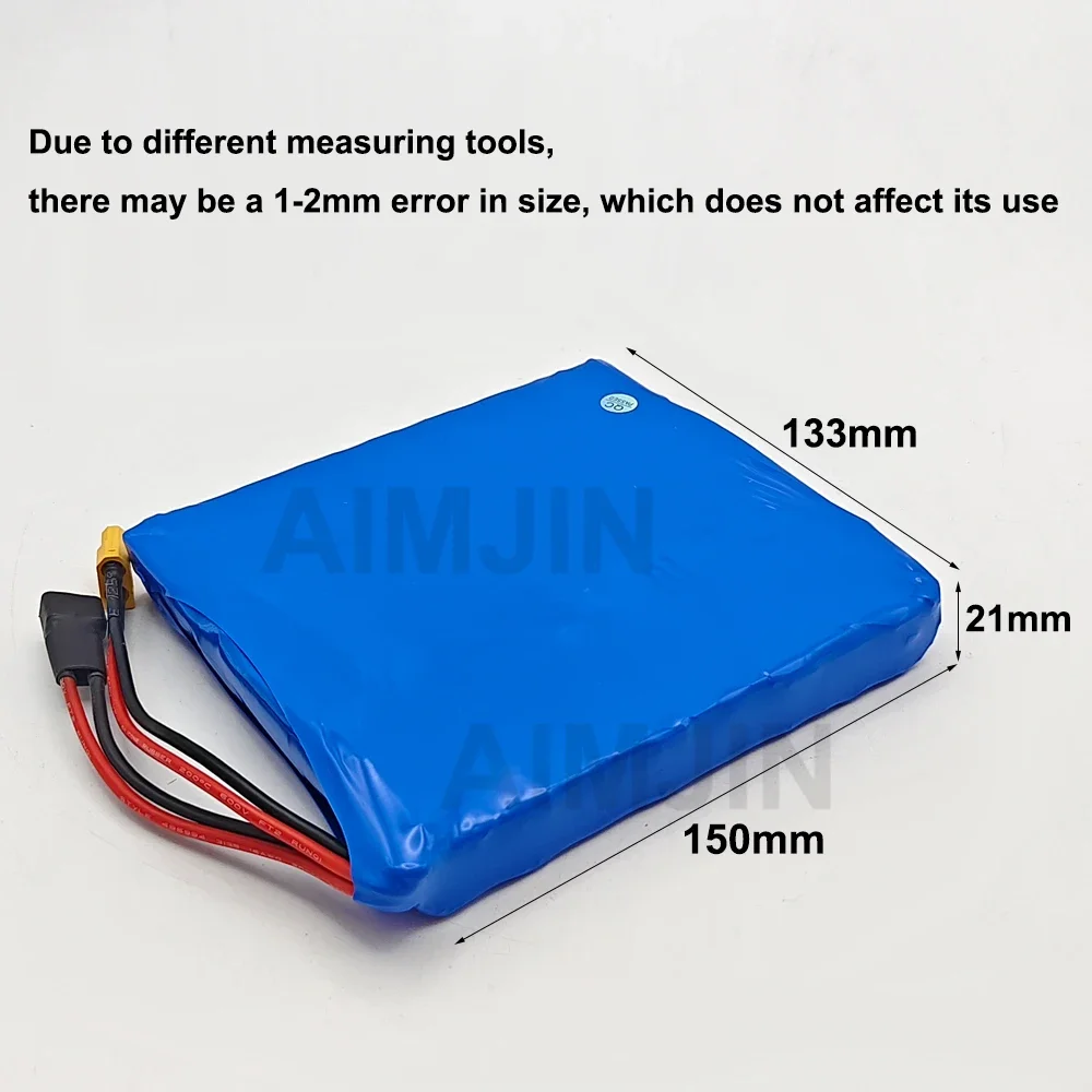 

60V 3000mAh Rechargeable 16S1P 18650 Lithium Battery Pack with BMS for Self-Balancing Scooter Electric Unicycle