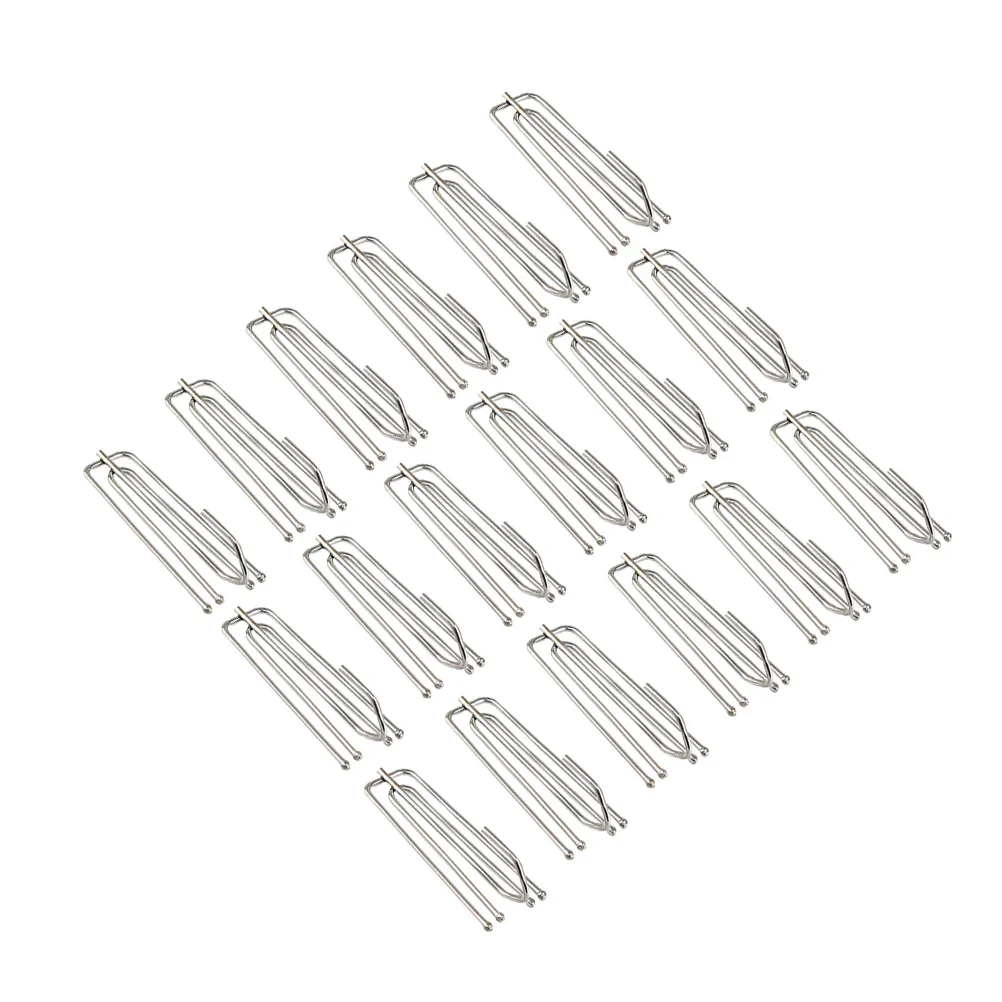 

50pcs Stainless Steel Shower Curtain Hooks Load Bearing Waterproof Bathroom Accessories Curtains Hardware Pleater Hook