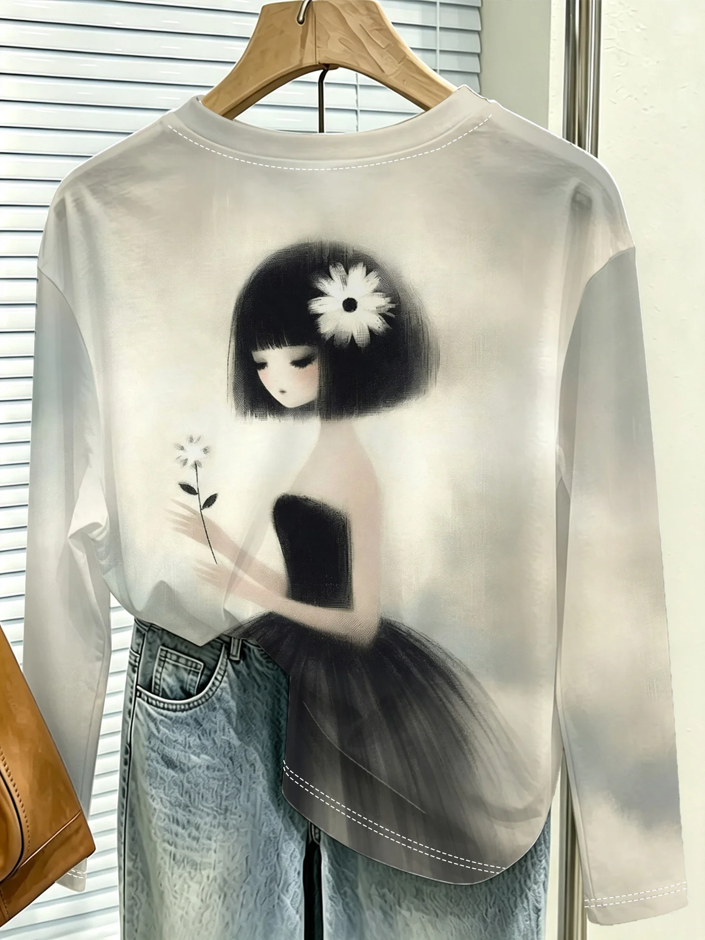 Women T‑Shirt Long Sleeve 3D G - đánh giá và giá Street Fashion Female