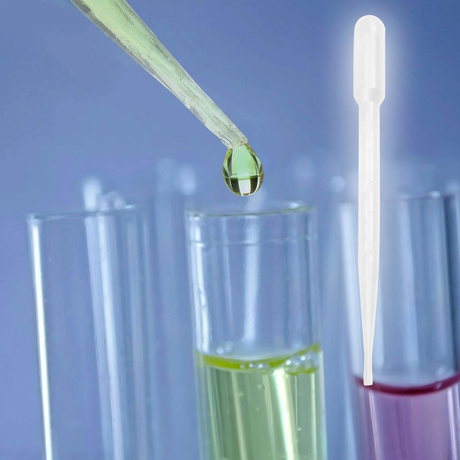 

300pcs Plastic Graduated Pipettes Soft Clear Essential Oils Dropper Liquid Transfer Pipettes Safe for Experiments