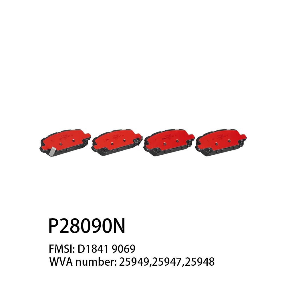 

ORIGINAL Rear Brake Pads P28090N D1841 9069 Suitable For Honda VEZEL (RU_) ACCORD IX (CR_) ACCORD X (CV_) VEZEL (RU_)