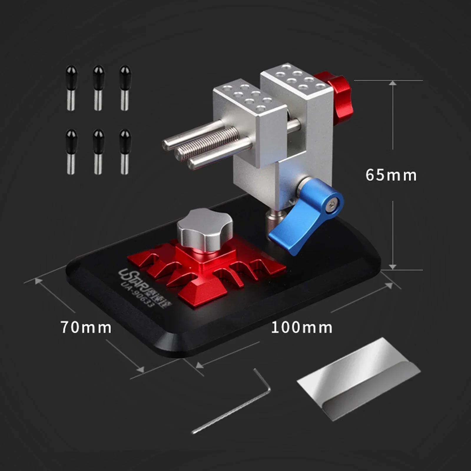 DIY 2 in 1 360 ° Universal Tool Clamp Model Building Tool Vise Tool Holder Hobby Model Making Tools Rotating Fixture Antiskid