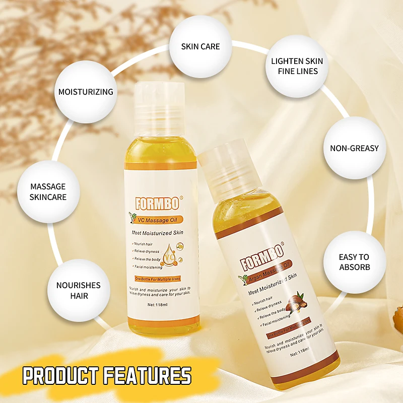 Body Massage Oil, Moisturizing and Water Locking, One Bottle Multi-Purpose, Nourishing Hair, Easy to Absorb, Daily Facial Care