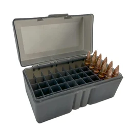 Tactical Ammo Box Flip-Top Rifle Ammo Box dla 7.62X39mm.22-250 Rem 50 Rounds 7.62 Ammo Carrying Box Akcesoria myśliwskie