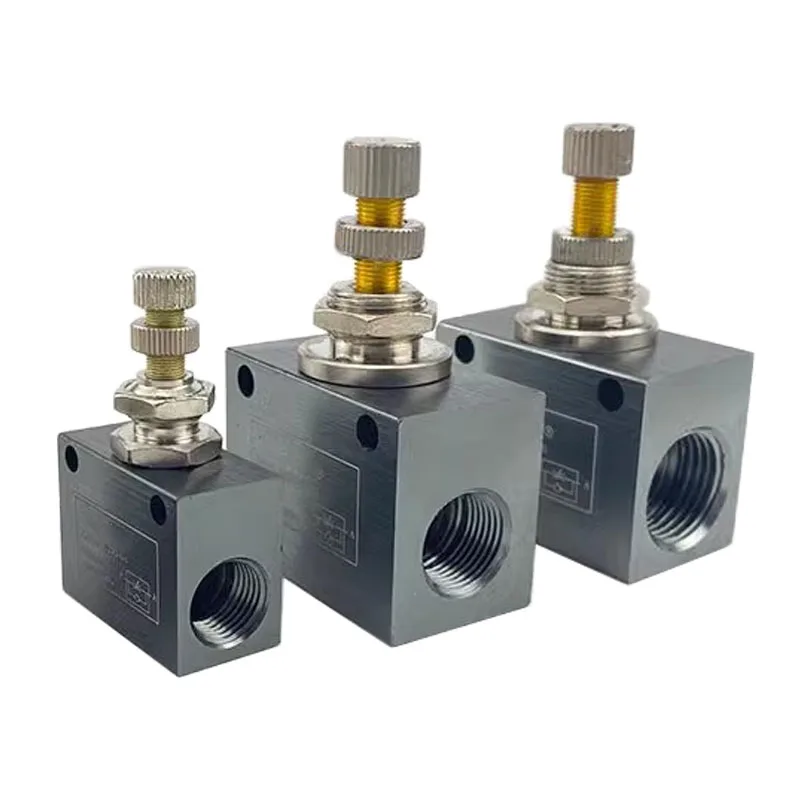 ASC100-06 ASC200-08 ASC300-10 ASC-15 Pneumatic One-Way Throttle Valve Adjustable Flow adjustment Speed Control Valve