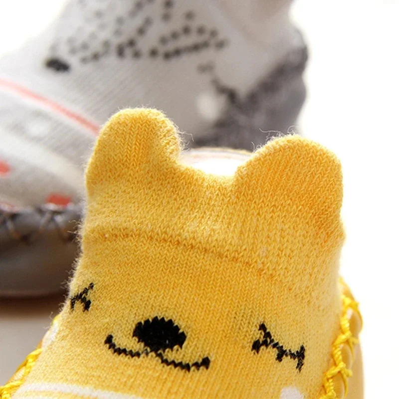 Autumn Winter Baby Socks With Rubber Soles Infant Girls Sock Newborn Boy Children Floor Socks Shoes Anti-Slip Soft Sole Sock