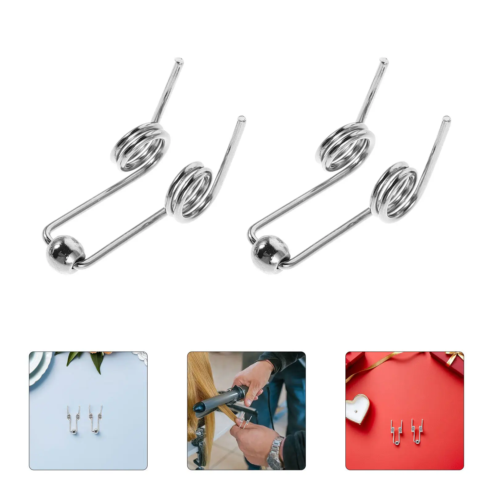 

Набор из 10 прочных торсионных пружин для плойек и приборов для укладки волос, износостойкие, термостойкие, универсальные, легко устанавливаемые, для самостоятельного использования