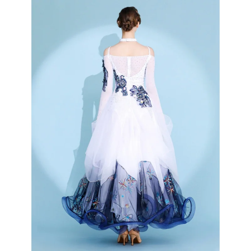 Duque du Style Windsor! Nouvelle robe de danse moderne S7075 pour spectacle de danse de salon