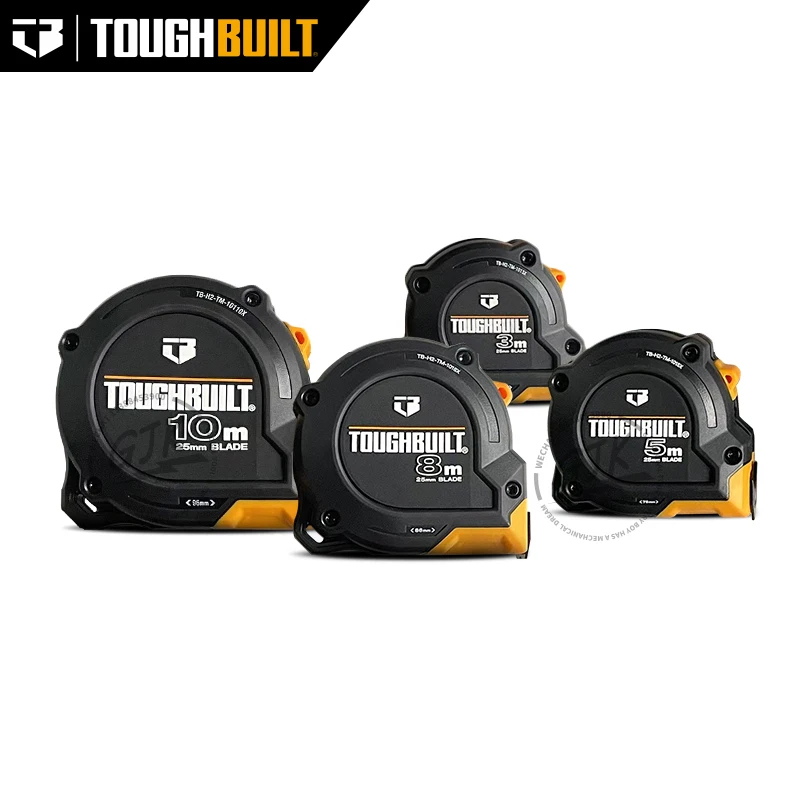 TOUGHBUILT TB-H2-TM-1013X TB-H2-TM-1015X TB-H2-TM-1018X TB-H2-TM-10110X High Precision Wear Resistant Steel Tape Measure