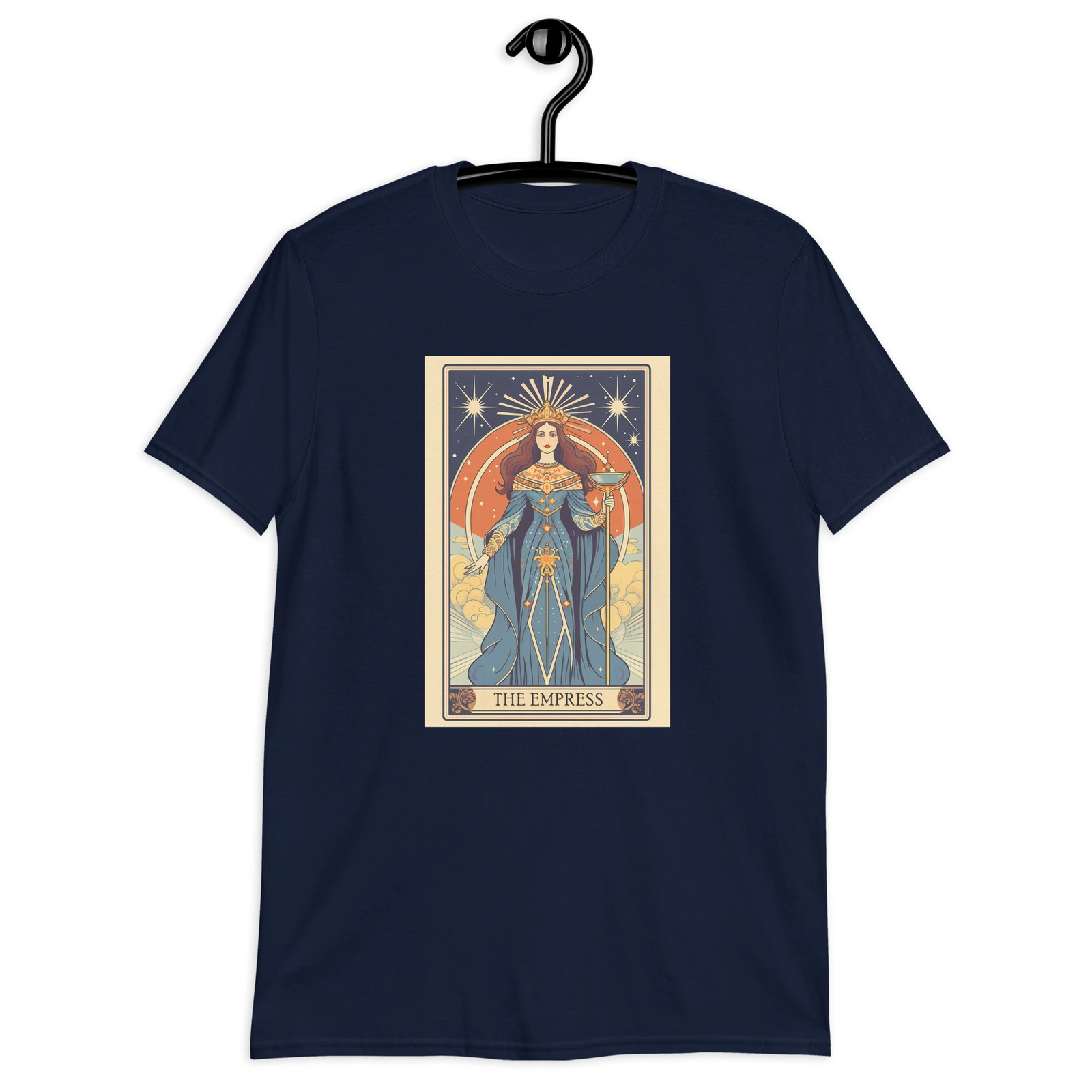 T-shirt unisexe pour femme, carte de tarot, l'impératrice, pour Halloween, Mystic Majesty