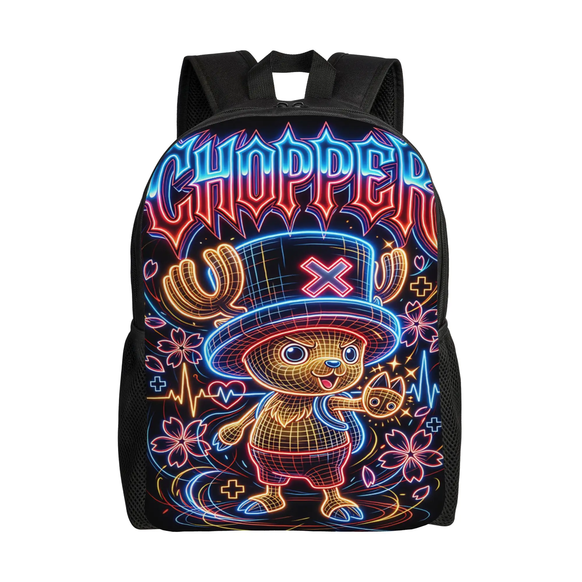 

Ones Pieces Backpack Chopper Daily Backpacks Boy Girl Aesthetic High School Bags Design Pattern Rucksack