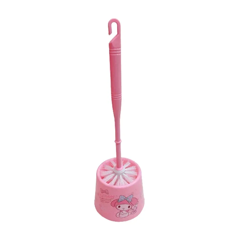 Hello Kitty Cute Cartoon Toilet Brush Long Handle Toilet Clean Tool Floor-Standing with Base Cleaning Brush Bathroom Accessories