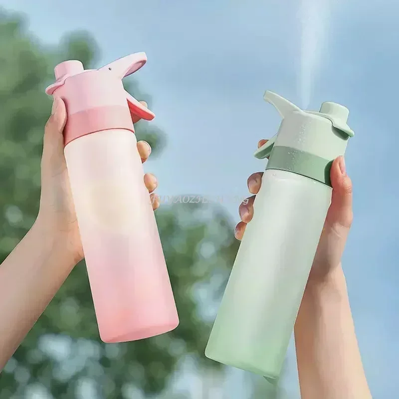 Botella de agua de 700ml para niñas, taza de agua para deportes al aire libre, Fitness, botella pulverizadora de gran capacidad, botellas de viaje sin BPA