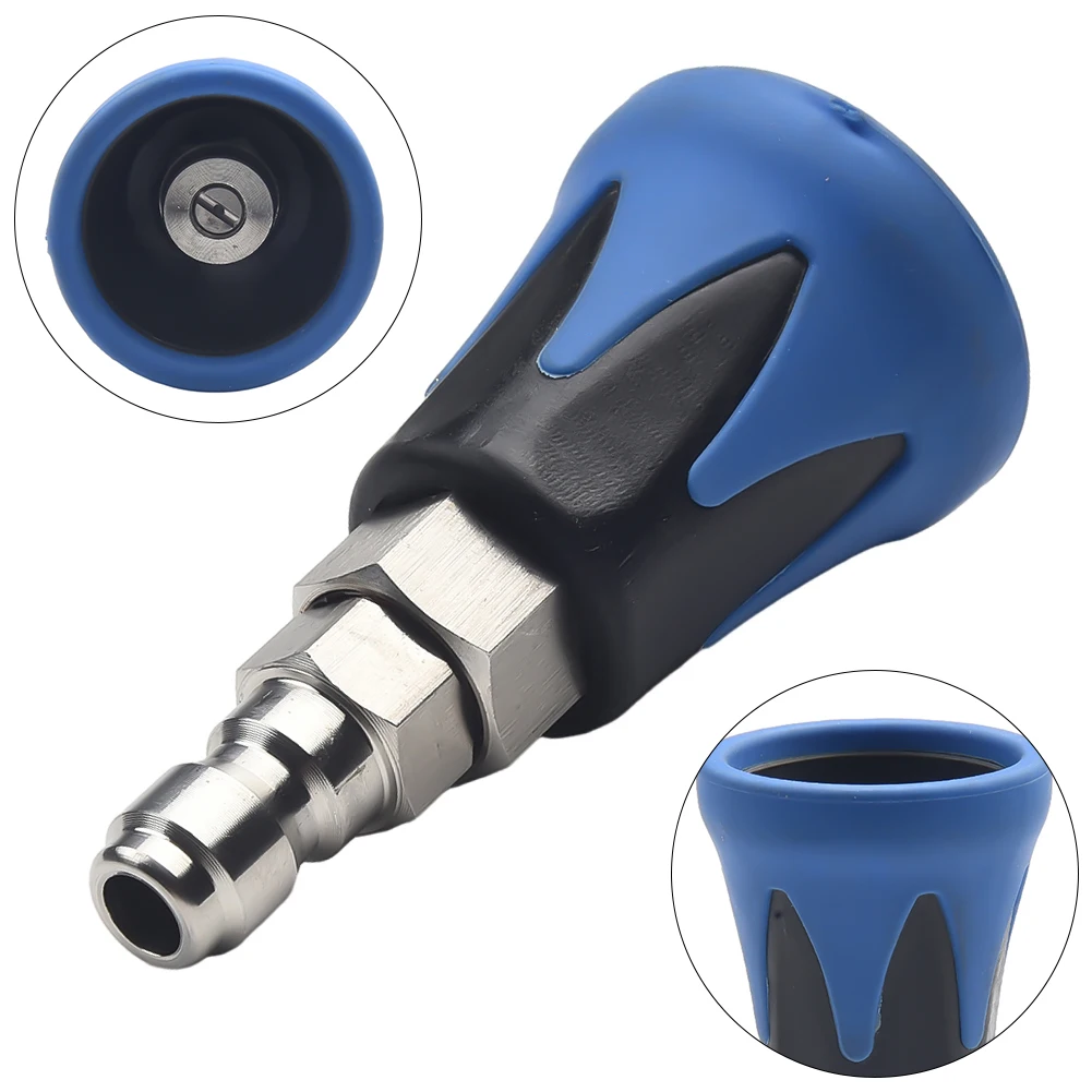 

Drision 1/4" New High Pressure Premium Spray Nozzle Tips With Colours Nozzle Holder Rubber Protector For Pressure Washer