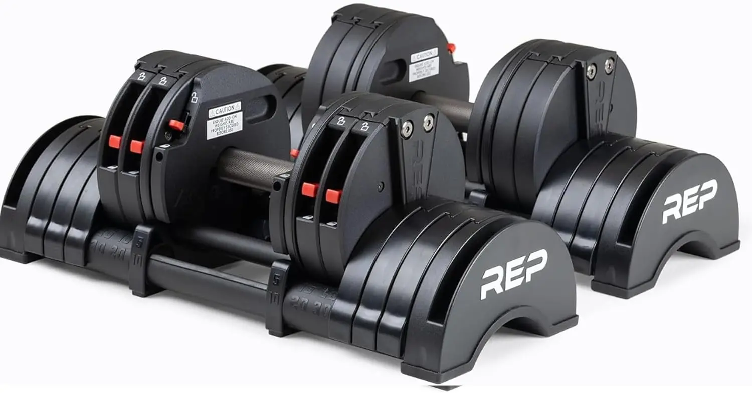 

Adjustable Dumbbells with Quick Weight Change, Multiple Ranges from 5-30 to 5-60 lbs