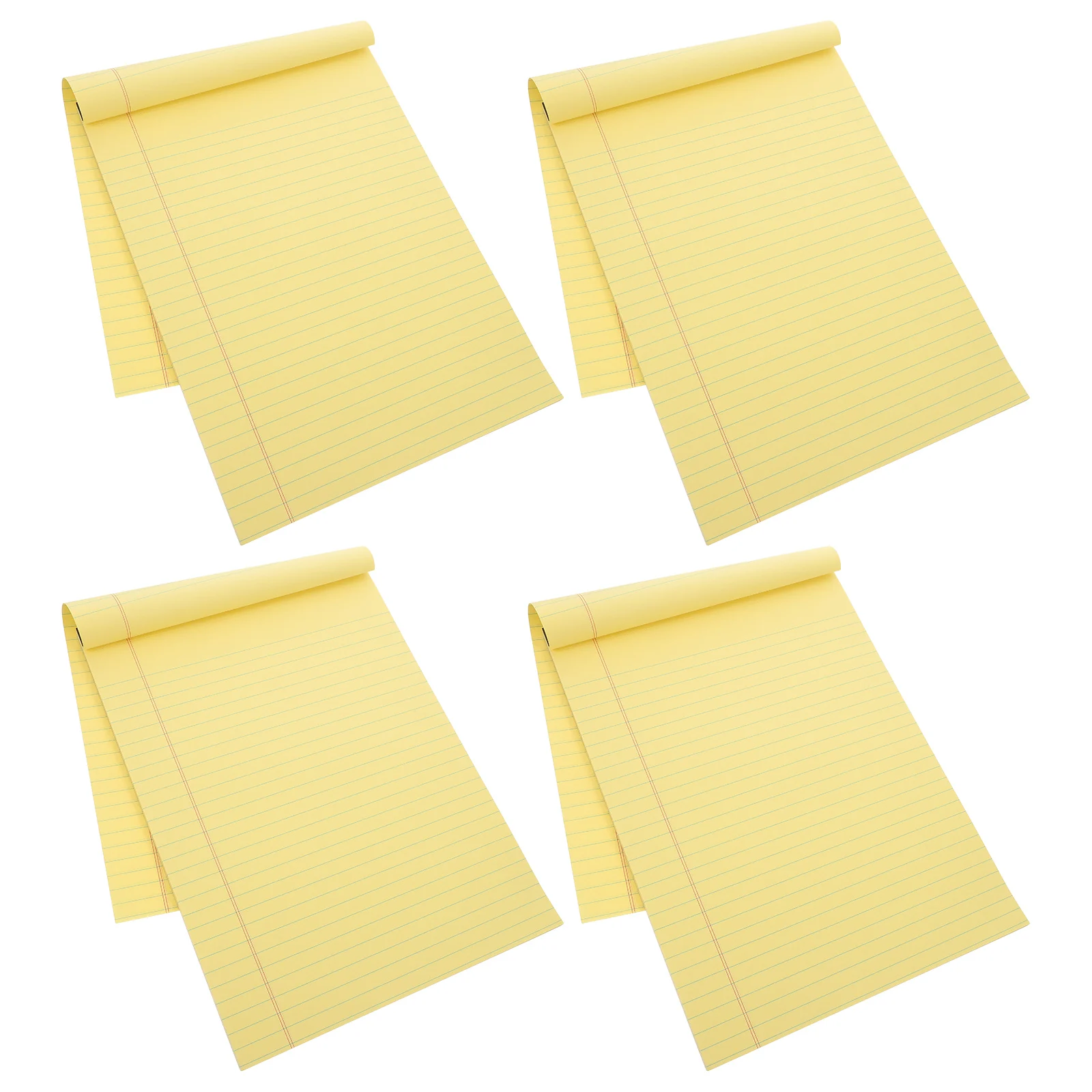 

4pcs Lined Tear Thick Paper Suitable All Pens Legal Pads Portable Memo Book for Office Home Planner