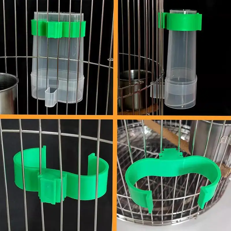 Automatischer Vogel-Wasserspender, Vogeltränke, transparenter Vogelkäfig-Wasserbrunnen für Wellensittiche, Nymphensittiche, Liebesvögel, Kanarienvögel – Detail 4