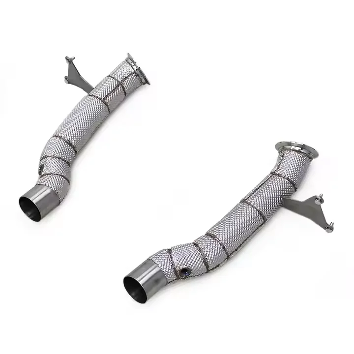 Yooking Straight Header Downpipe For Ferrari 458 SP/Speciale/458SC 2014-2016 Stainless Steel Free Flow Pipe