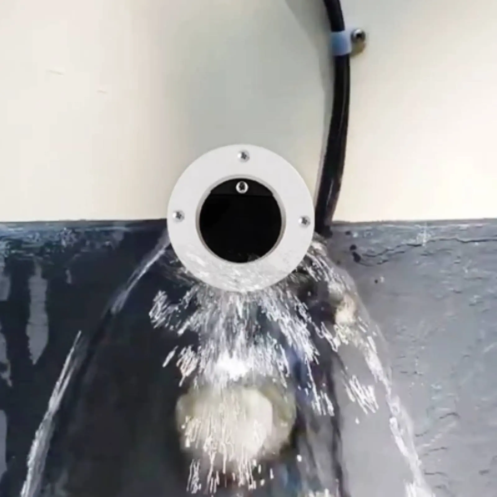 Boat Drain Scupper Mechanism Prevents Backflow Yacht Sewage Outlet Boat Scupper Drain Easy Installation for RV