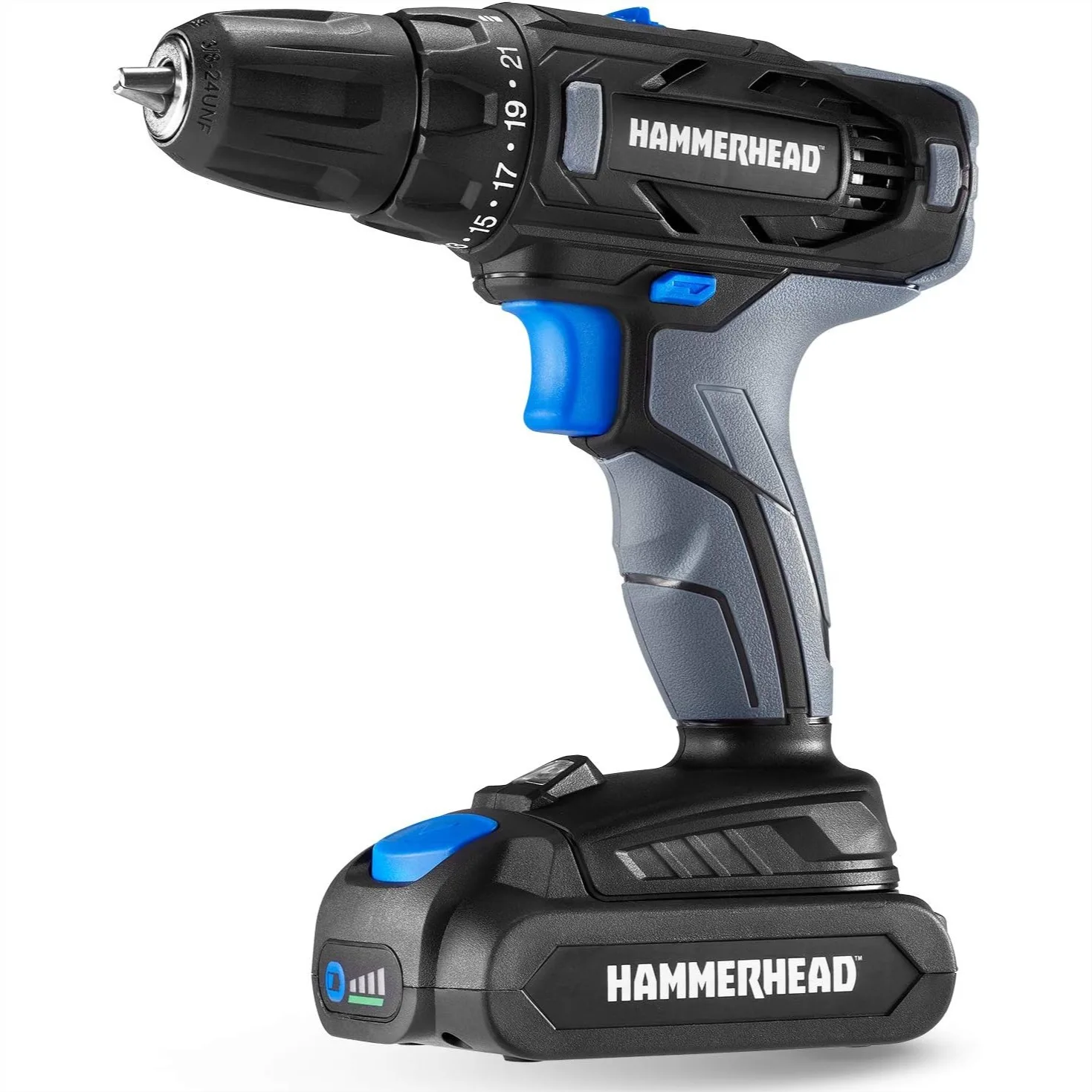 

20V 2-Speed Cordless Drill Driver Kit with 1.5Ah Battery and Charger for Home DIY