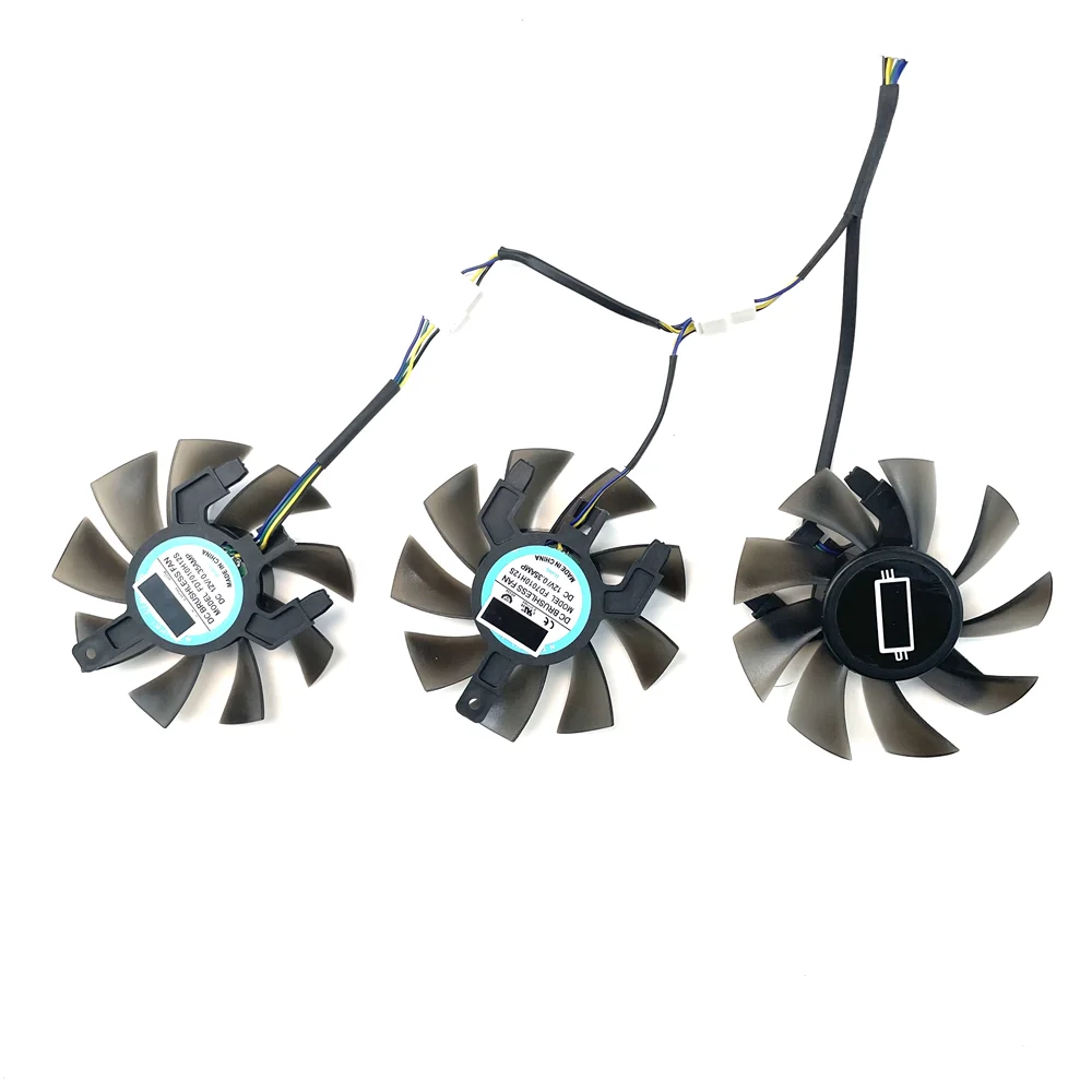 Ventilador de refrigeración para tarjeta gráfica SAPPHIRE PULSE RX 5600 XT 6G D6 PRO OC, nuevo, 3 unids/set, 75mm, FD7010H12S