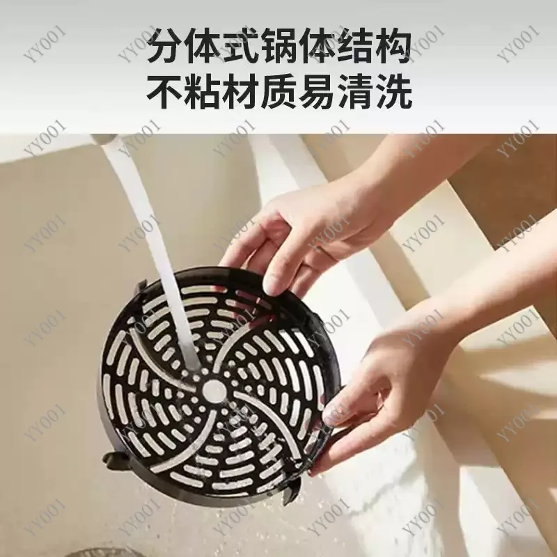 No-Turn-Over Air Fryer with Temperature Control Steam Tender Frying Household Cooker