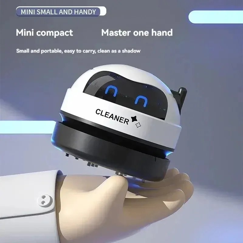 Table Vacuum Cleaner Mini Desktop Dust Vacuum With Detachable Nozzle USB Rechargeable Wireless Car Vacuum Cleaner Cleaning Tools