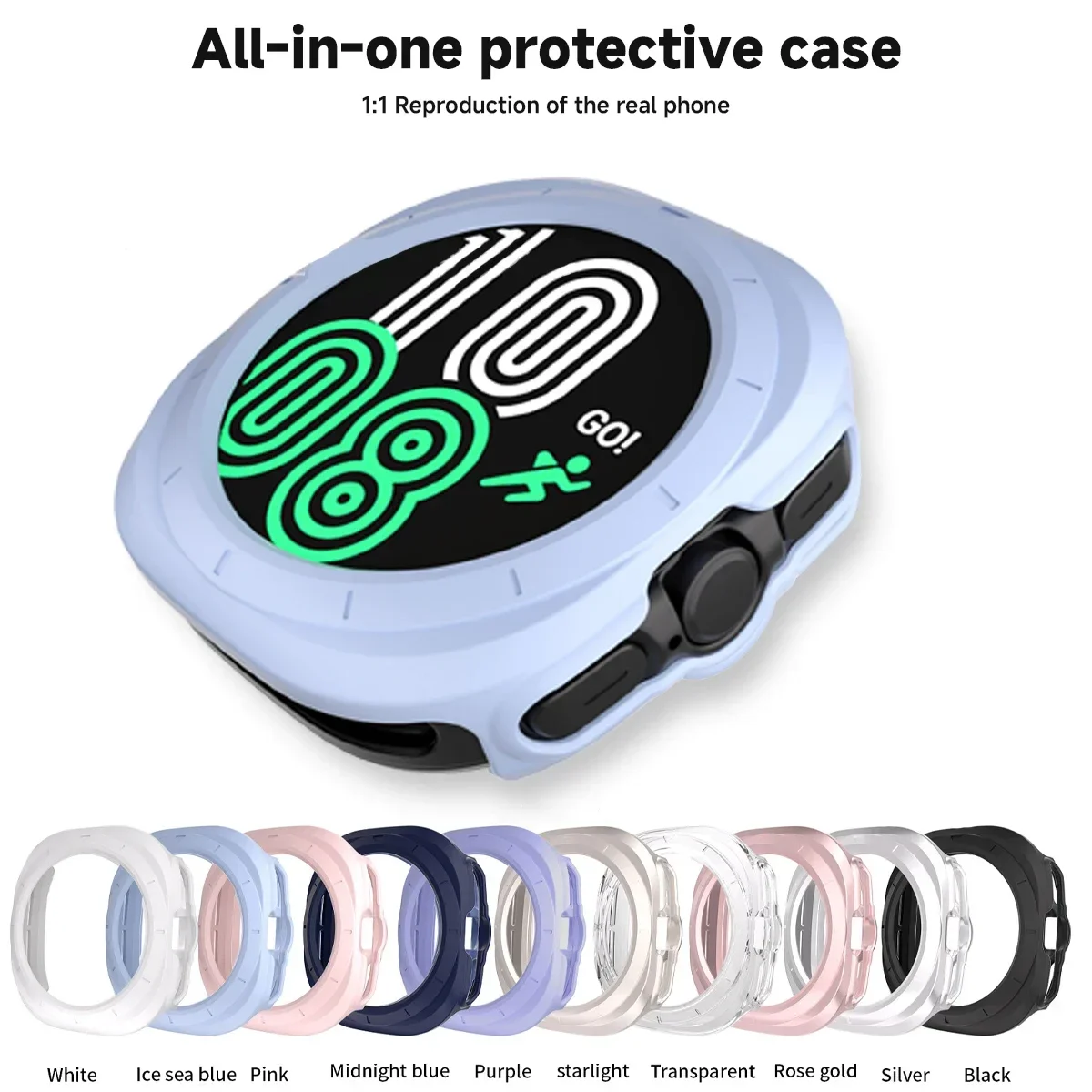 Smart Watch Frame Protective Case, Shell Protector para Samsung Galaxy Watch 7, PC Protect, Ultra 40mm, 44mm, 47mm