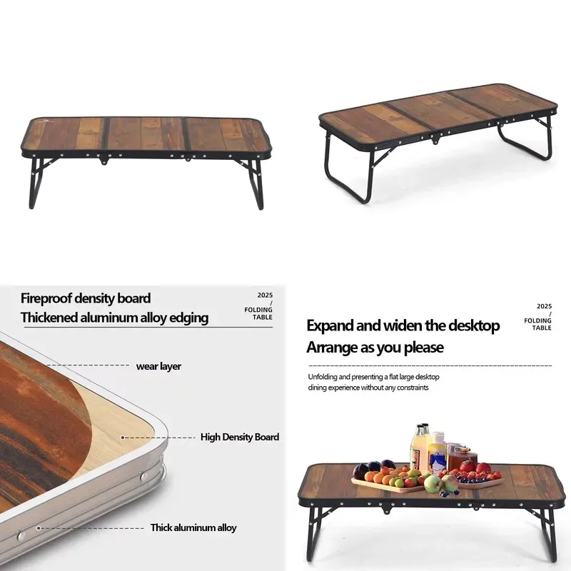 Lightweight Durable Aluminum Folding Table Portable Outdoor Camping Hiking Fishing Dining Furniture