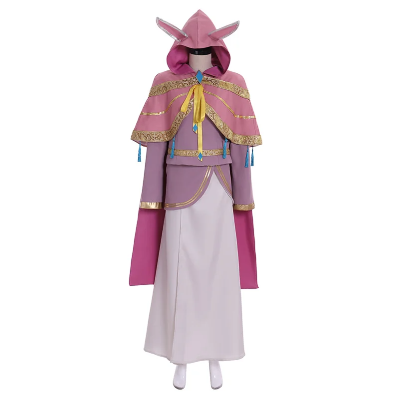 Kingdom Hearts Invi Ava Cosplay Costume Pink   Blue Dress Uniform Suit Full Set  Halloween Carnival Party Outfit