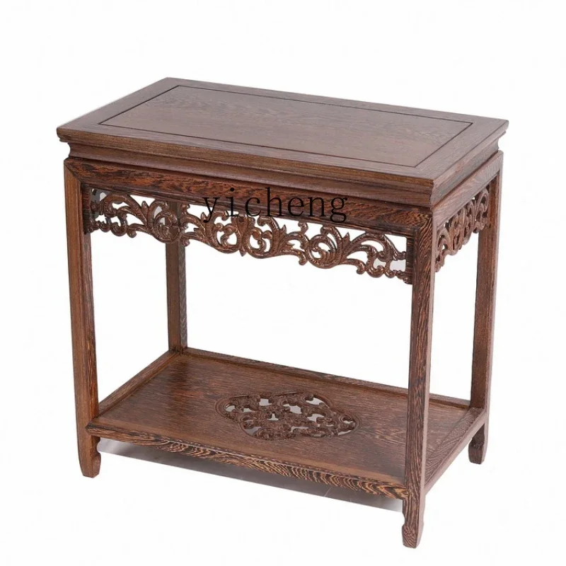 YY Door Frame Living Room Flower Stand Rosewood Chinese Rectangular Bonsai Stand