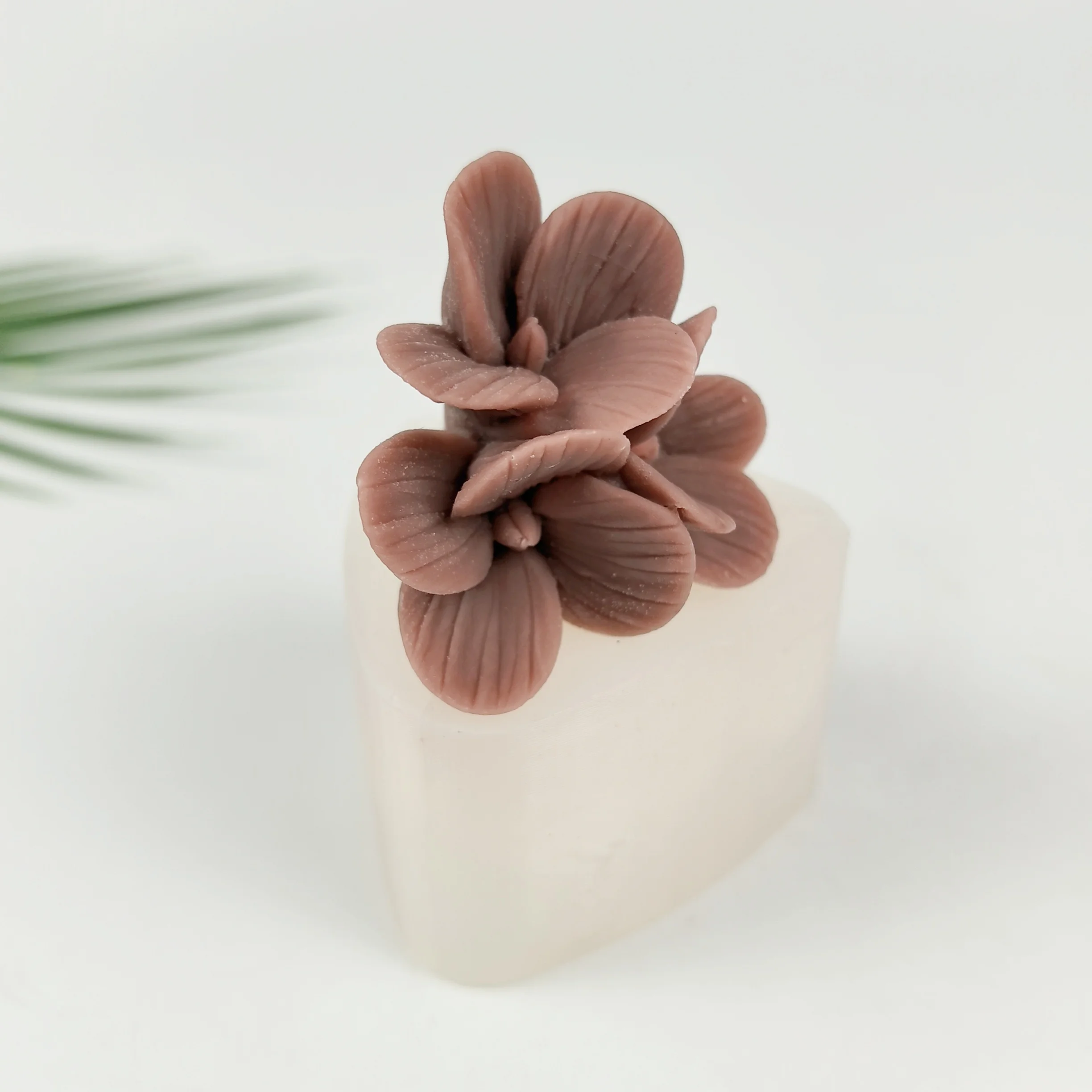 3D Plumeria Shape Silicone Mold Rose Flowers Cake Chocolate Candle Soap Mould DIY Aromatherarpy Household Decoration Craft Tools