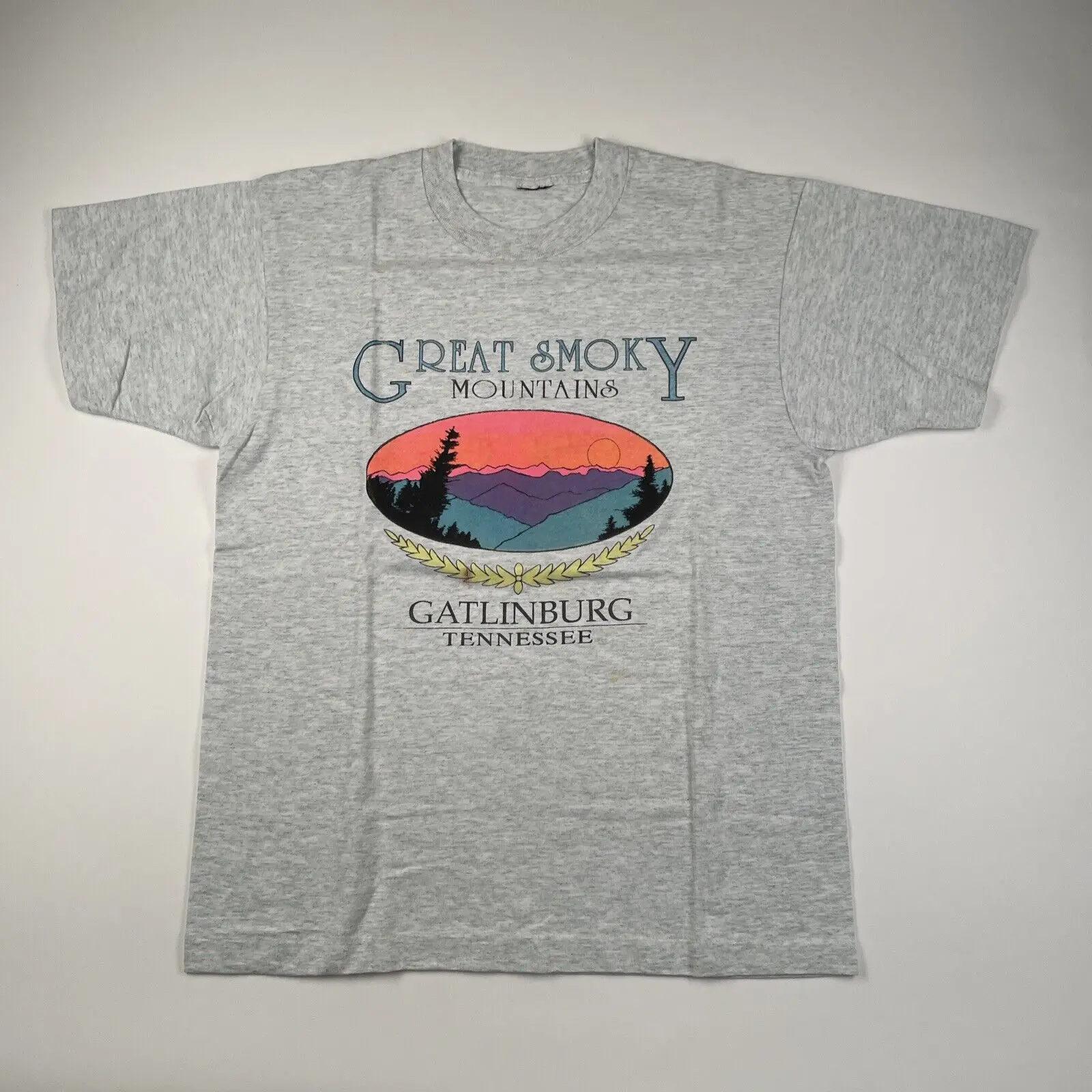 Vintage 1990S Great Smoky Mountain T Shirt Size Large Gatlinburg