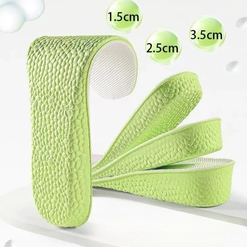 Invisible Height Increase Insoles Memory Foam Shoe Sole Pads Breathable Comfortable Inserts for Men Women