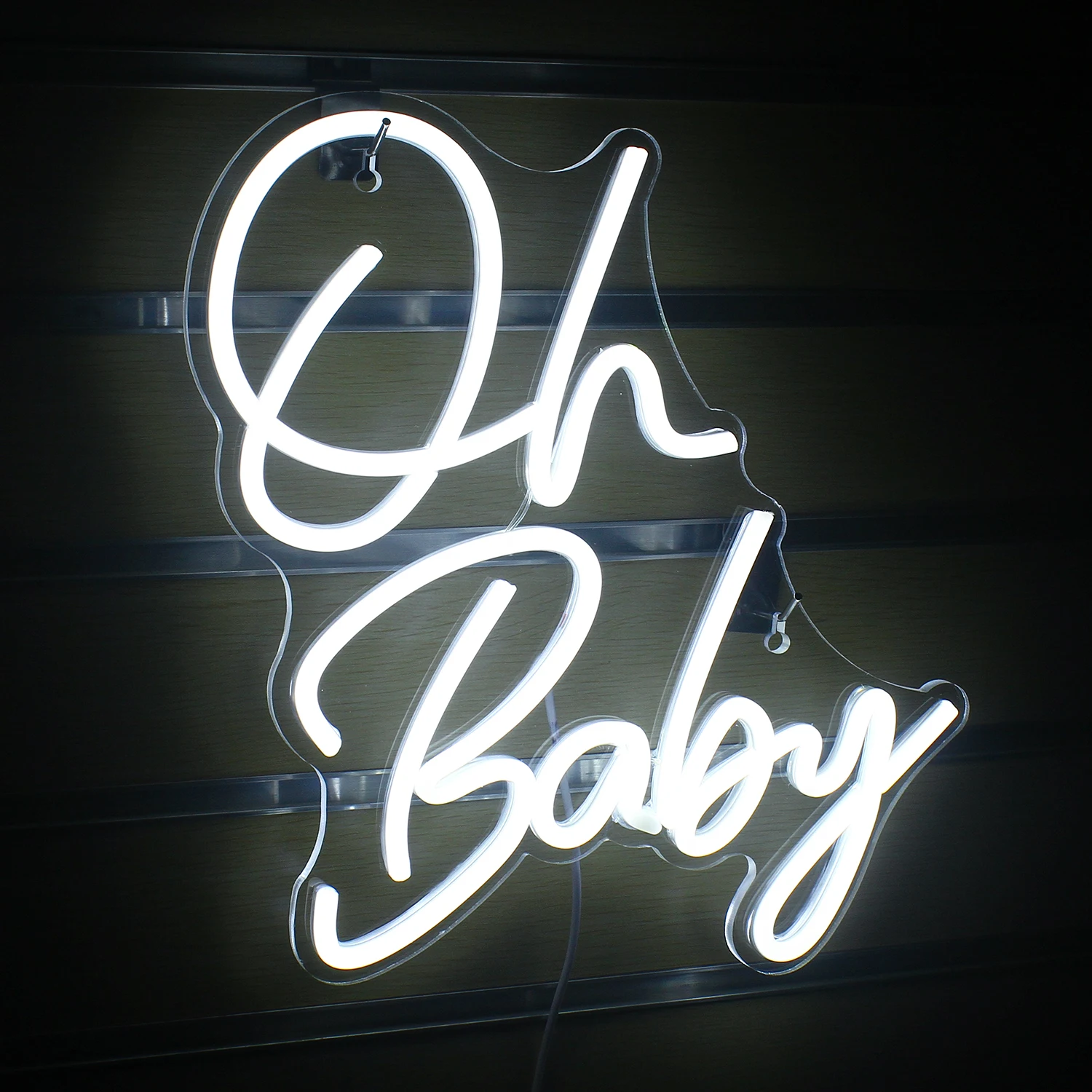 Imagem -04 - Baby Neon Sign Luz Led Bonito Clube Restaurante Bar Loja Festa Crianças Quarto Casa Festa de Aniversário de Casamento Art Wall Decor Lamp oh