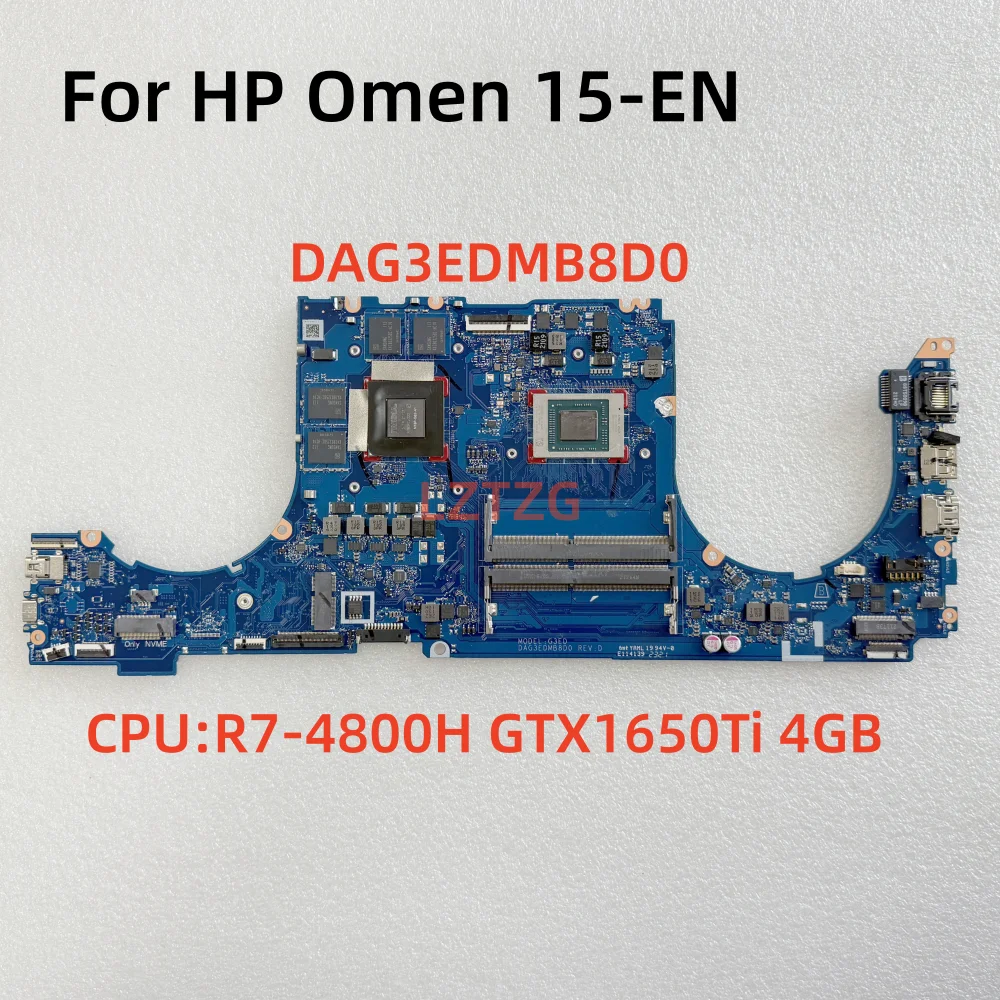 

DAG3EDMB8D0 для материнской платы ноутбука HP Omen 15-EN, процессор R7-4800H, GTX1650Ti, 4 ГБ, 100% протестировано, в порядке