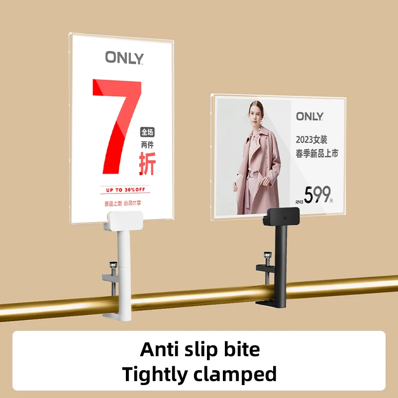 A5 148x210mm Metal Price List Poster Frame KT Board POP Clip Acrylic Signboard Stand Display Stand