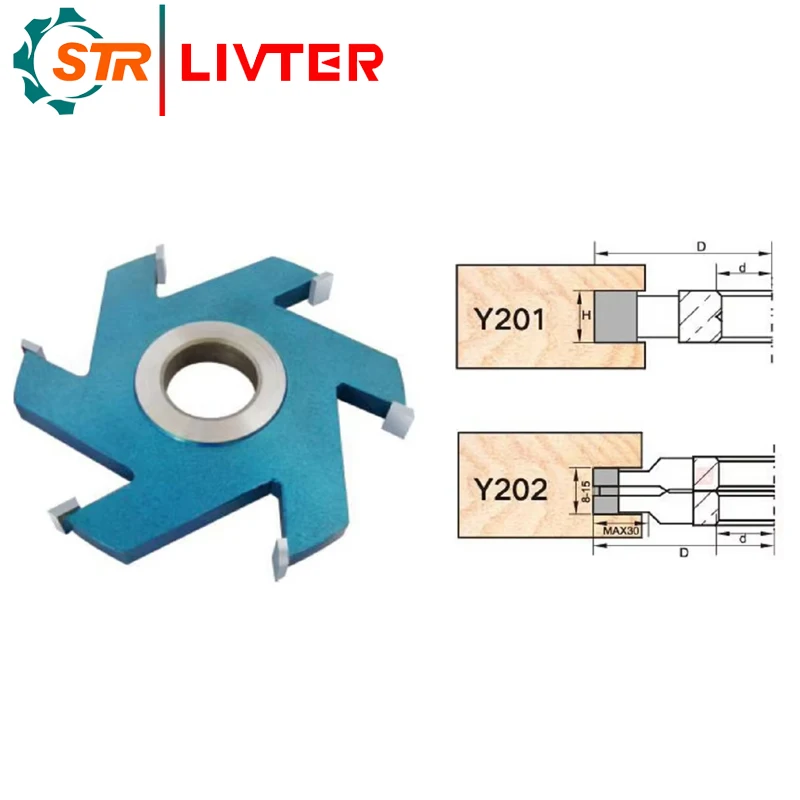 LIVTER For Vertical Milling Machine/Four-Side Planer Machine/ Double End Milling Machine with Carbide Tips Slot Groove Cutter