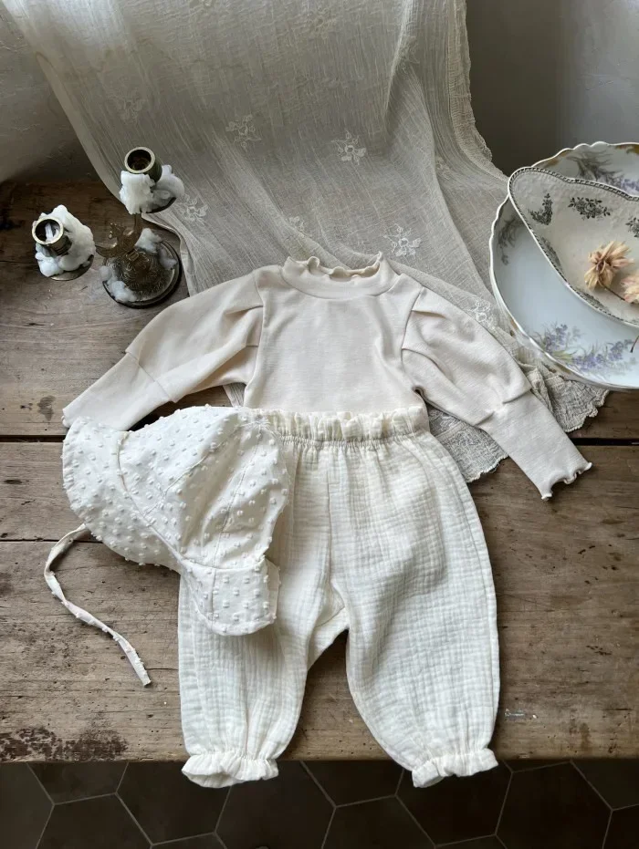 Bio-Baumwoll-Musselin-Hosen für Babys, süße Capri-Hosen mit Muster, weiche, leichte Hosen für Neugeborene und Kleinkinder, für alle Jahreszeiten. – Detail 26