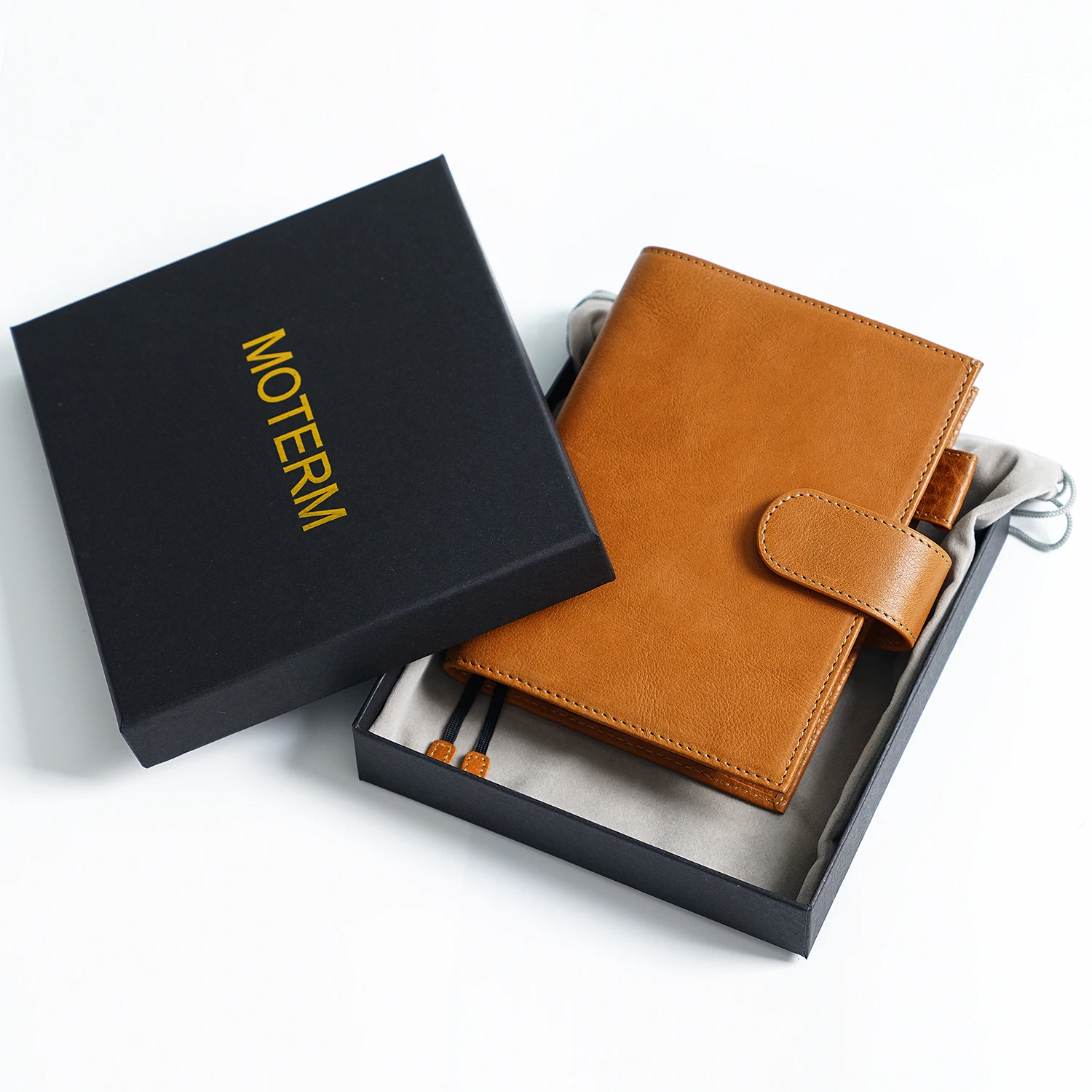 Moterm Full Grain ผักกระป๋องหนัง Original A6 Plus สําหรับ A6 Stalogy Notebook Planner Organizer Agenda Journal Diary