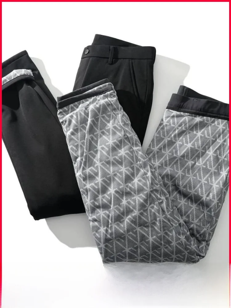 

Men's Outdoor Casual Pants 90 Goose down Straight Leg Winter Thermal Commuting Polyester Nylon Fabric Faion Urban Sle