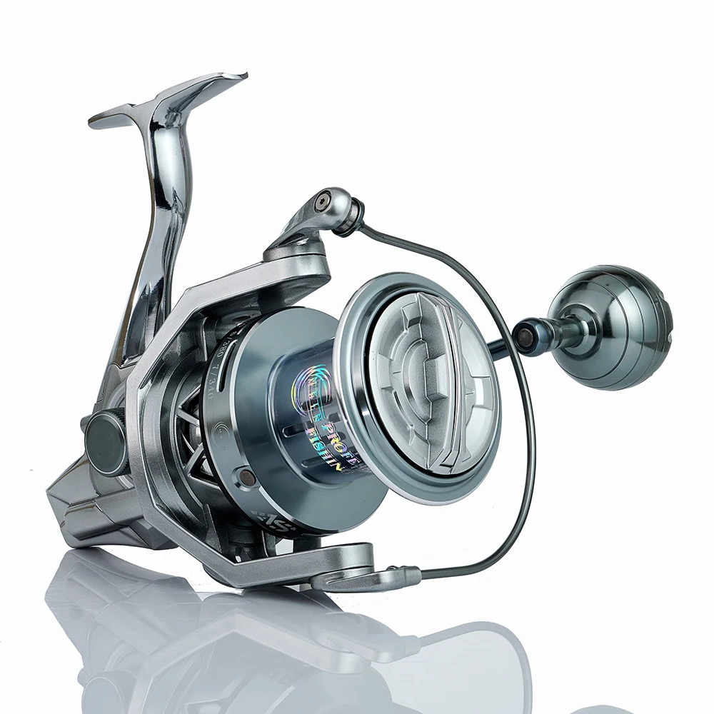 MBLN Brand,35kg/77lb,Max Drag,Saltwater Spinning Fishing Reel,Alloy Spool,Steel Bearing,Alloy Gear,Metal Arm,Metal Foot,Sea Boat