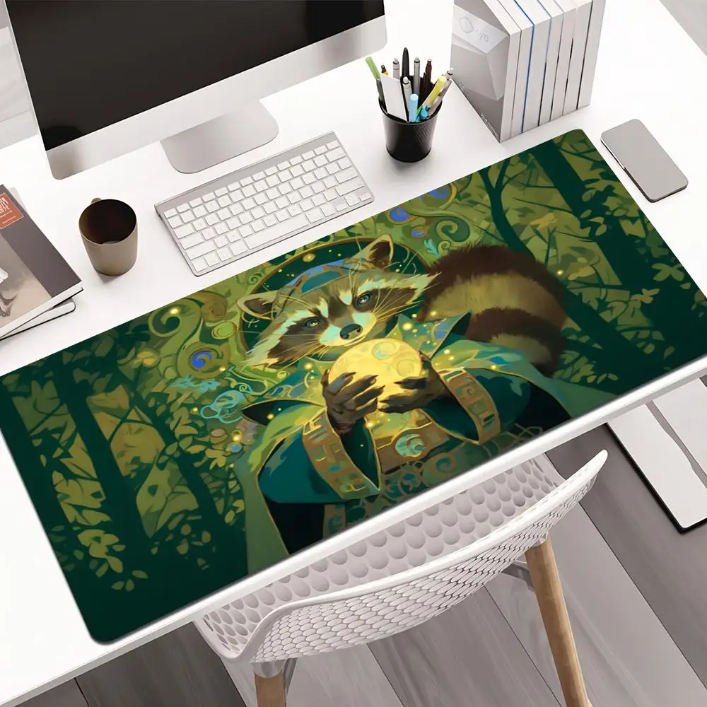 

PC magic playmat anime Mouse Pad desk mat gaming mats pc accessories keypad expansion pads rubber anti-slip base edge-locking